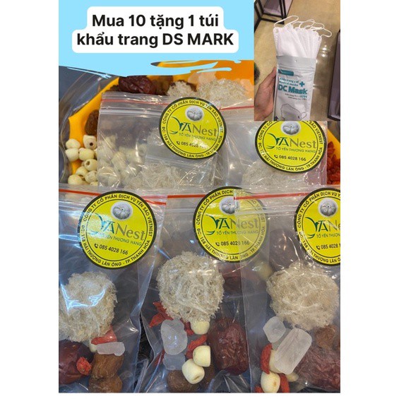 Yến Sào baby ( viên yến 1.5g + 5 vị nấu kèm, 50% sợi) SET NGUYÊN CHẤT KHÔNG TẨM ĐƯỜNG. CÙNG KHOẺ TRONG MÙA DỊCH.