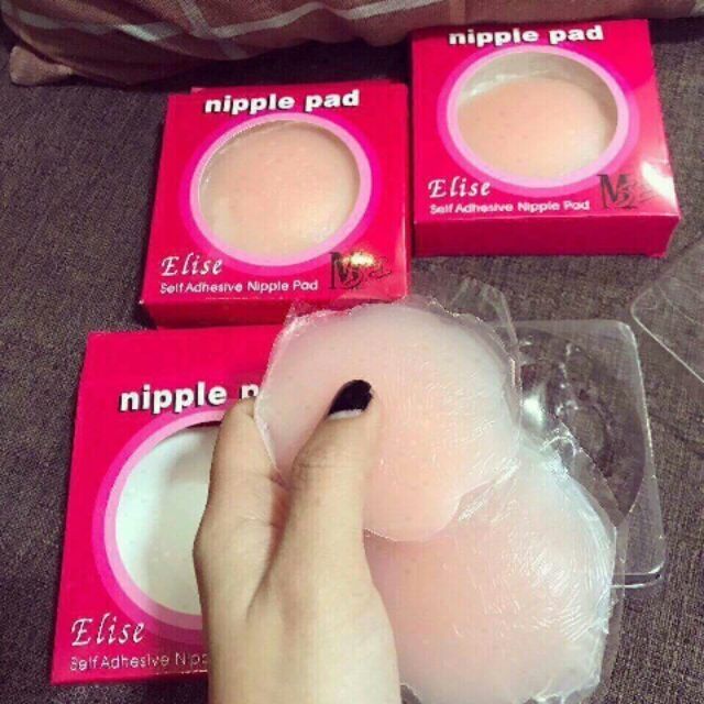 Dán ti hình hoa mai , miếng dán nhũ hoa silicon dùng được nhiều lần hộp đỏ 028 ( 1 đôi)