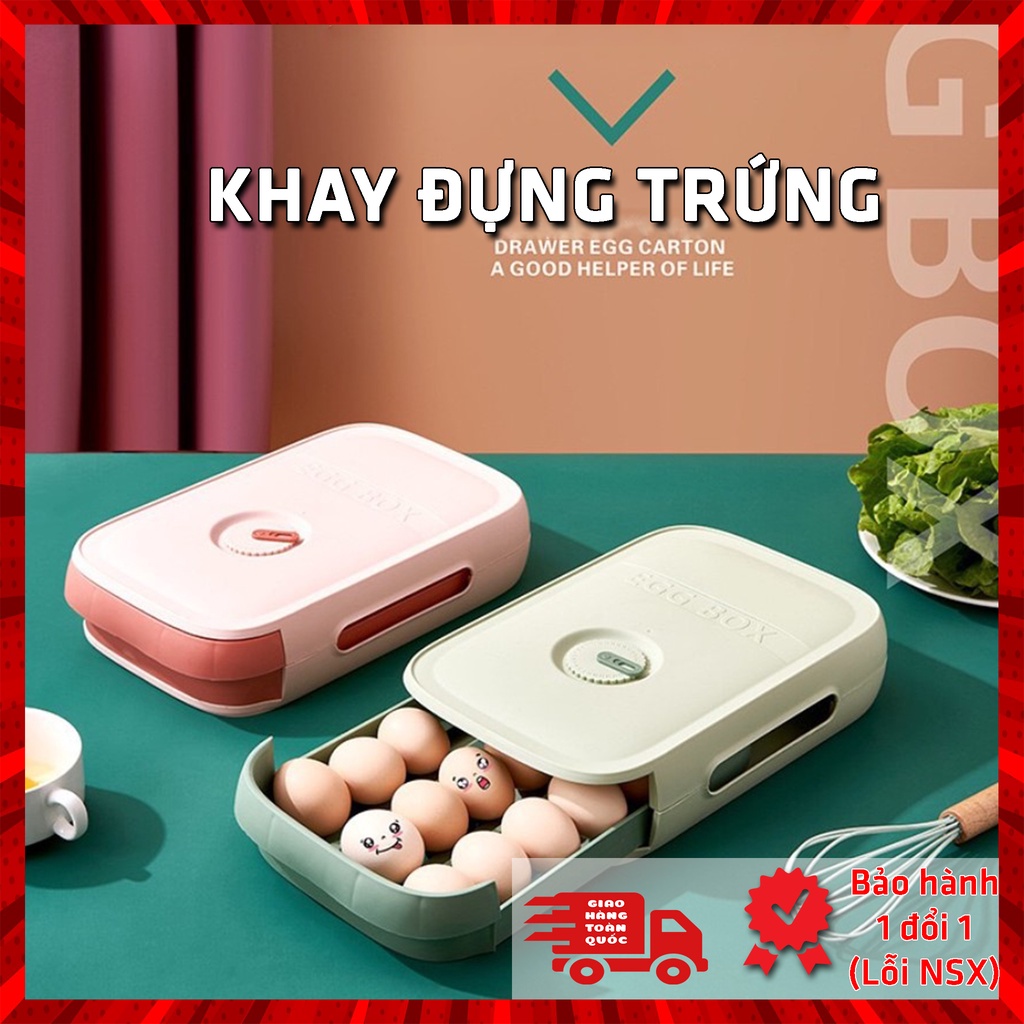 Hộp Đựng Trứng Có Nắp Đậy Nhựa Khay Bảo Quản Trứng Không Bị Vỡ Chắc Chắn Phong Cách Nhật