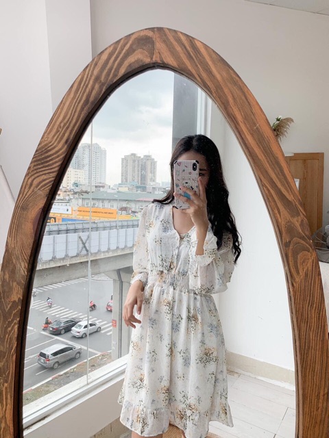 Váy hoa nhí vintage QC tiểu thư