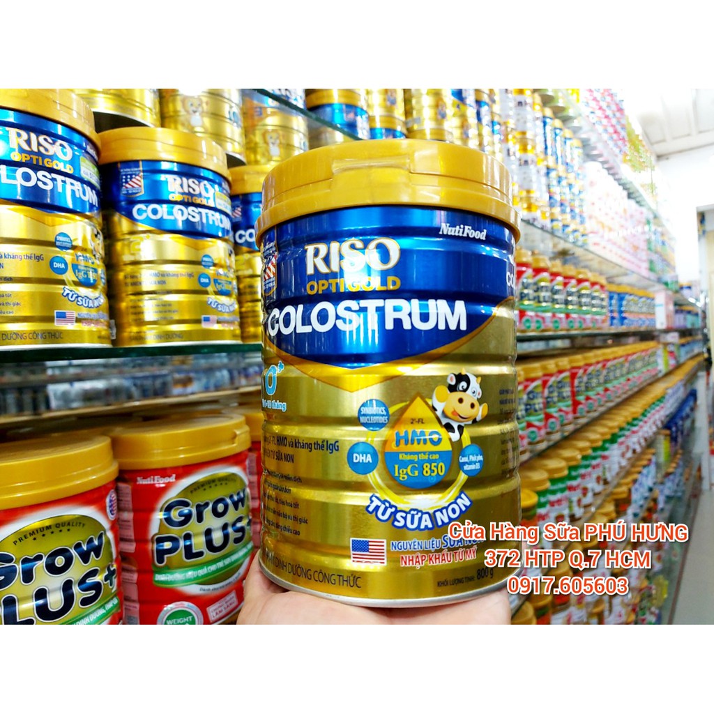 Sữa Riso Opti Gold Colostrum lon 800gam