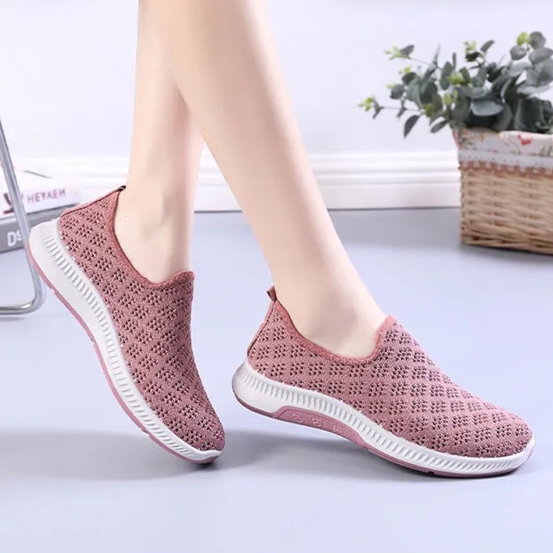 XIELUAIZTA Giày Chạy Bộ Jianghu Năm Mới 2021 Vải Lưới Phong Cách Bắc Kinh Cổ Điển Dành Cho Nữ