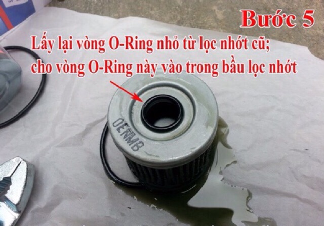 RON NẮP LỌC NHỚT SATRIA/RAIDER/GSX/FX/GD110/Viva Fi (Oring to và nhỏ)