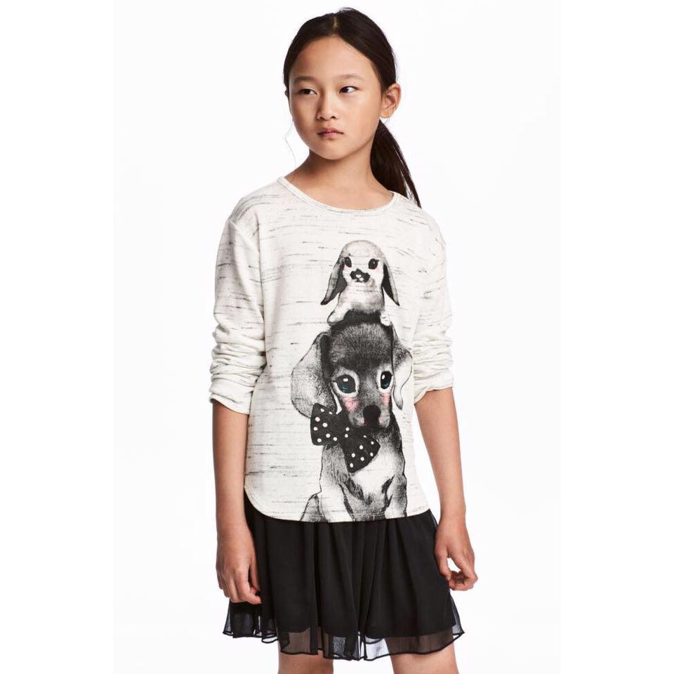 Áo len mỏng cho bé gái H&M các mẫu size 2-14y _G926