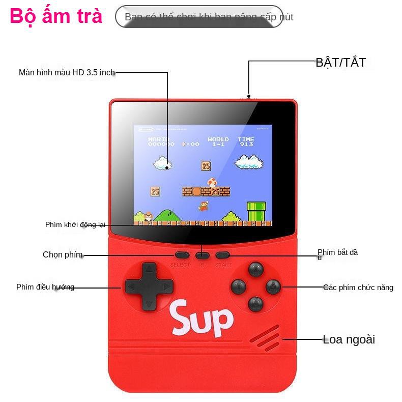 Máy chơi game điện tửmáy chơi game cầm tay sạc cổ điển sup classic hoài niệm tuổi thơ cũ retro mini FC nhỏ