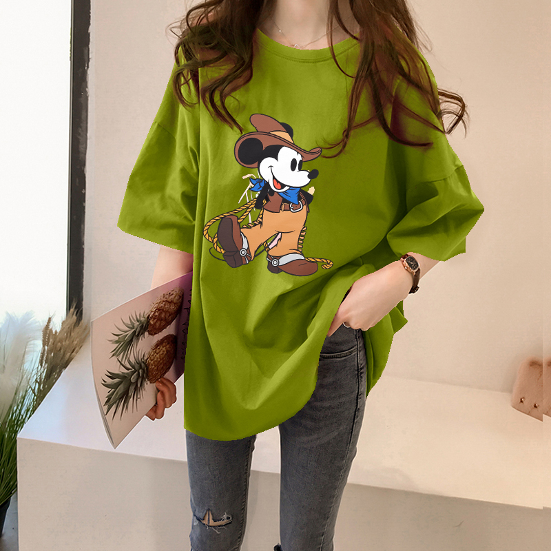 NRVP Áo thun nữ cổ tròn ngắn tay thời trang hè 2021