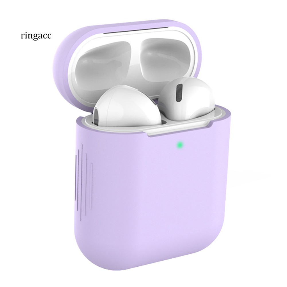 Vỏ Đựng Bảo Vệ Hộp Sạc Tai Nghe Airpods 1 / 2 Bằng Silicone Chống Sốc