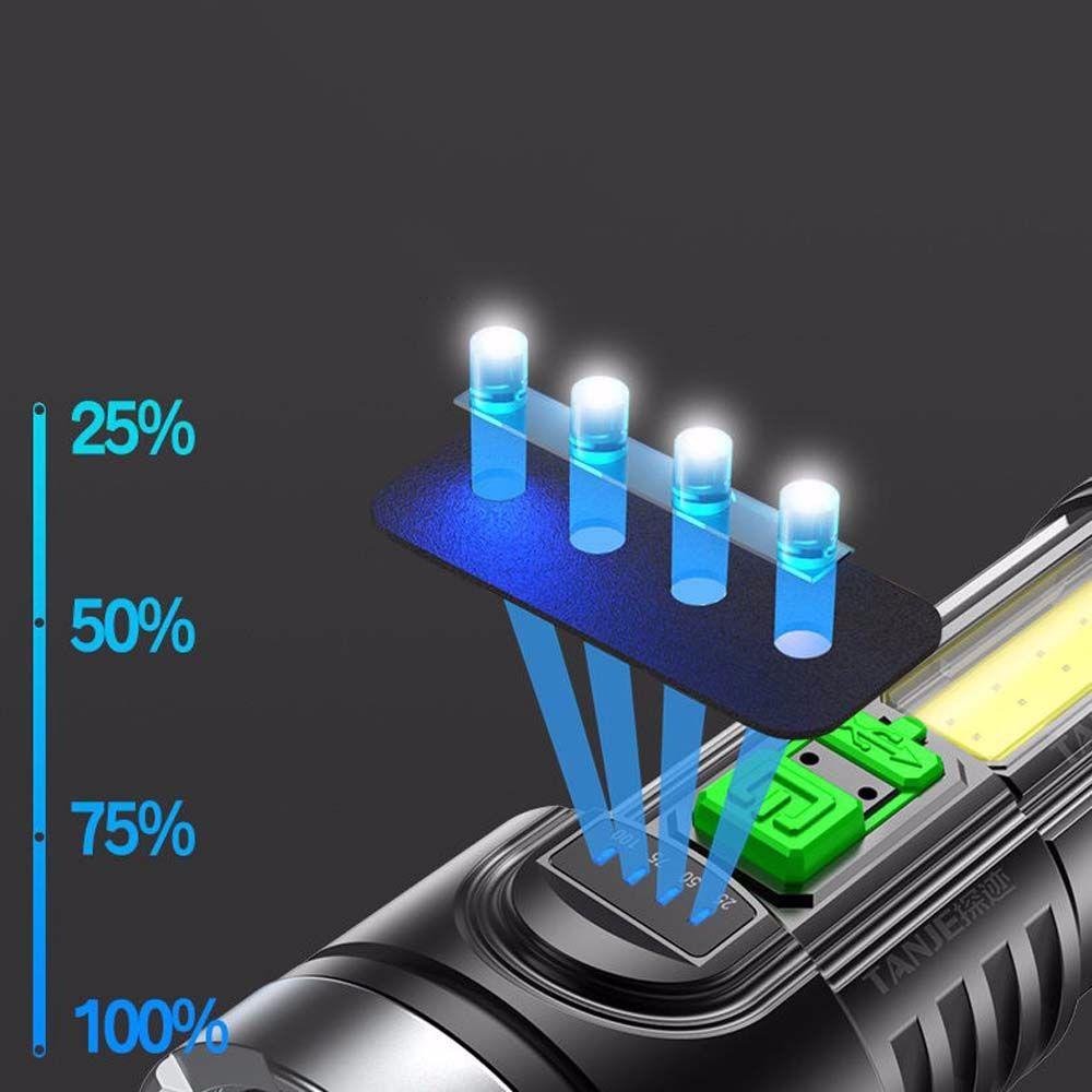 LLOYD Đèn Pin Cắm Trại / Câu Cá Ngoài Trời Chống Thấm Nước Cổng Sạc USB