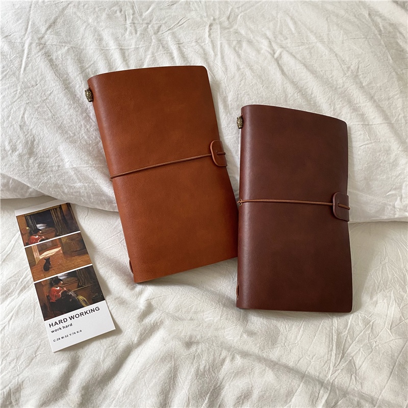 Sổ Tay Khổ A6 Bìa Rời Phong Cách Cổ Điển Độc Đáo DIY