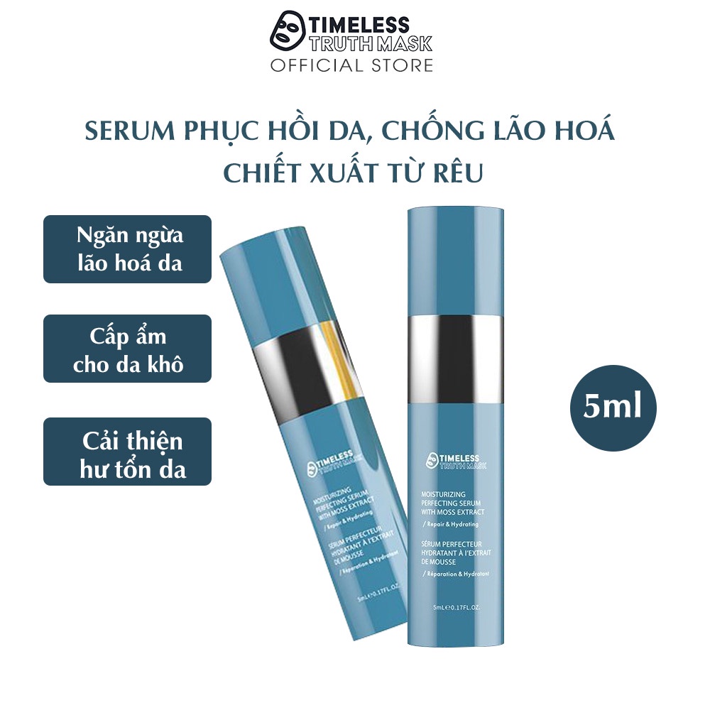 Serum dưỡng chất phục hồi da, chống lão hoá chiết xuất từ Rêu Timeless Truth Mask - Moss Extract (Chai 5ml)