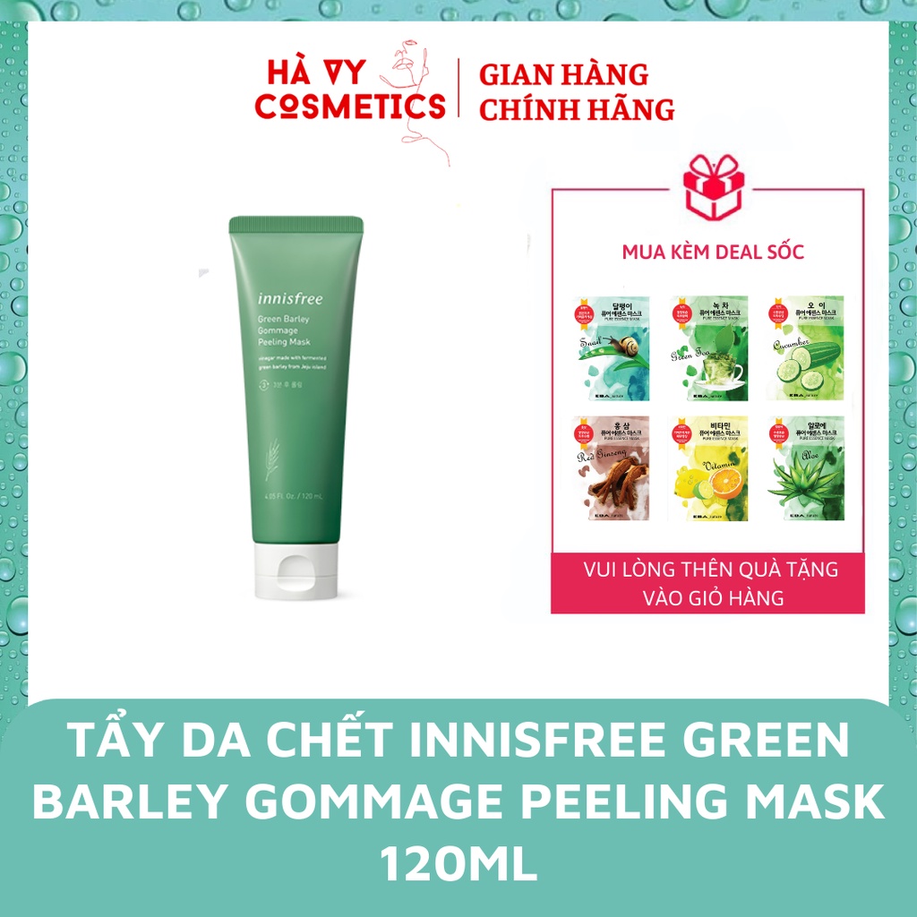 Mặt Nạ Tẩy Da Chết Innisfree Green Barley Gommage Peeling Mask 120ml