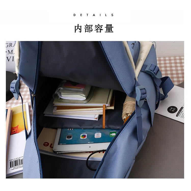 Balo đeo vai IELGY vải bạt cỡ lớn thời trang Harajuku sành điệu cho nữ