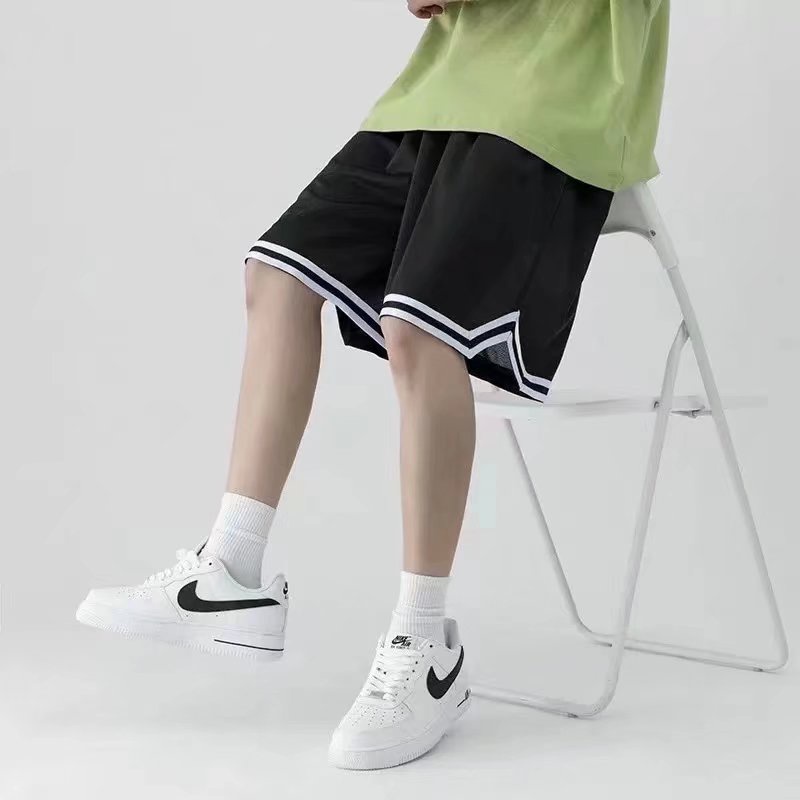 Quần Short Thể Thao Ống Rộng In Họa Tiết Phong Cách Hàn Quốc Dành Cho Nam