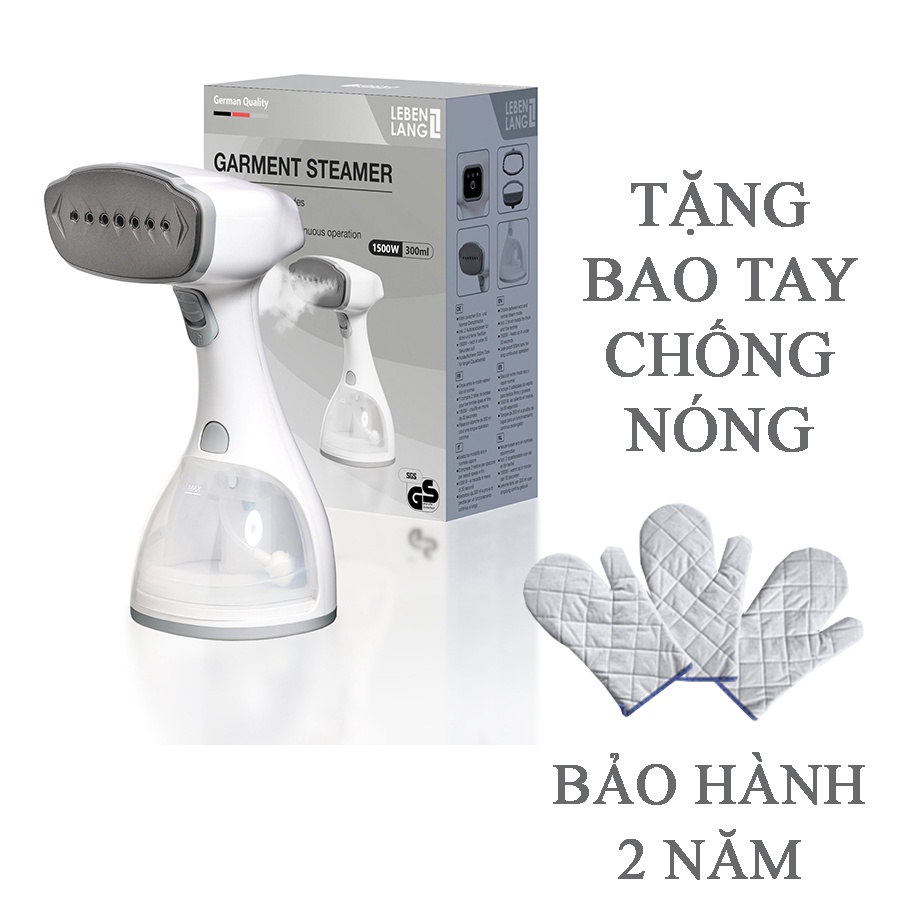 Bàn Là Hơi Nước Cầm Tay Lebenlang Đức Công Suất 1500W