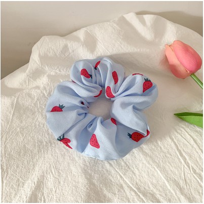 Dây Cột Tóc Scrunchies Vải Nhiều Màu