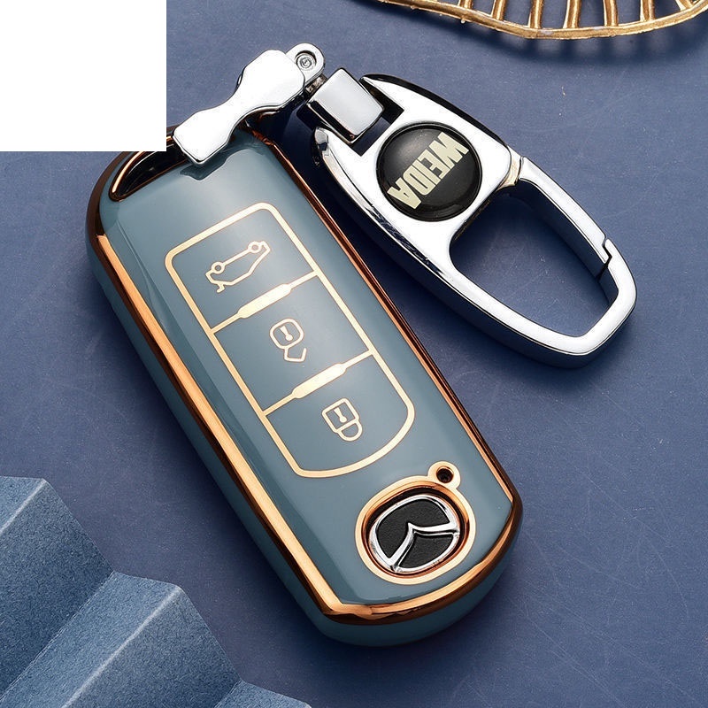 Vỏ Bảo Vệ Chìa Khóa Xe Hơi Mazda 2 3 5 6 2017 Cx-4 Cx-5 Cx-7 Cx-9 Cx-3 Cx 5 2 Nút Bấm Bằng Pc