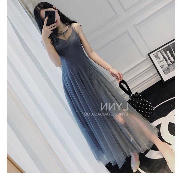 Đầm tiểu thư quý tộc hai lớp