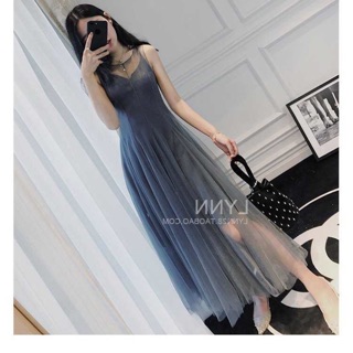 Đầm tiểu thư quý tộc hai lớp