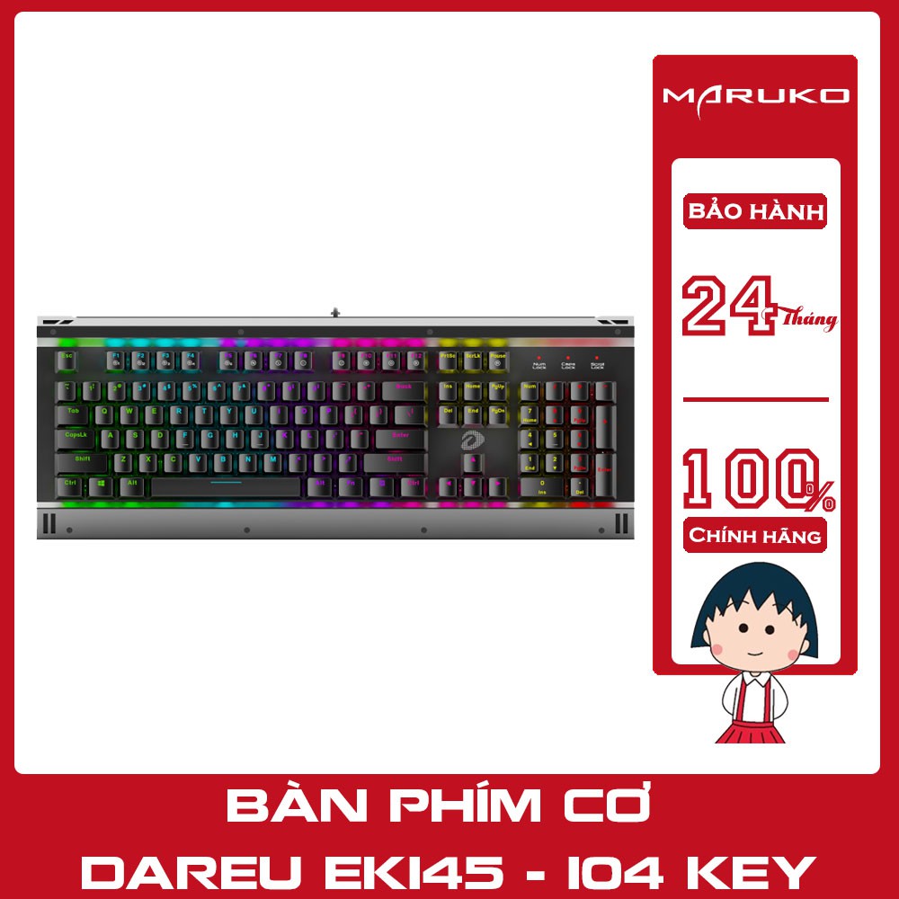 Bàn phím Cơ Dareu EK145 Gaming 104KEY MULTI LED