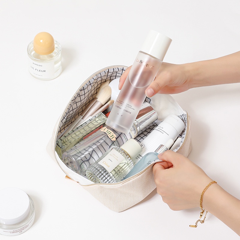 Túi Đựng Mỹ Phẩm Cỡ Lớn Hình Vỏ Sò / Hoa Xinh Xắn Tiện Dụng Mang Đi Du Lịch