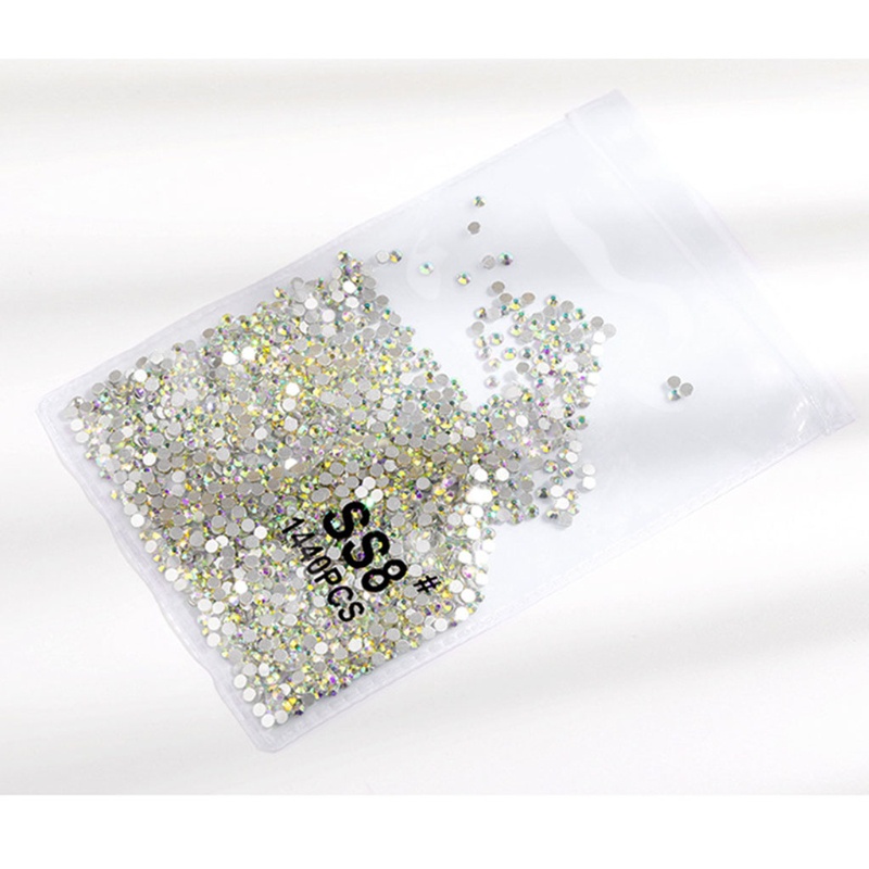 Youyo Hạt Pha Lê Kim Cương Pha Lê Siêu Nhỏ Lấp Lánh Đầy Màu Sắc AB Trang Trí Móng Tay