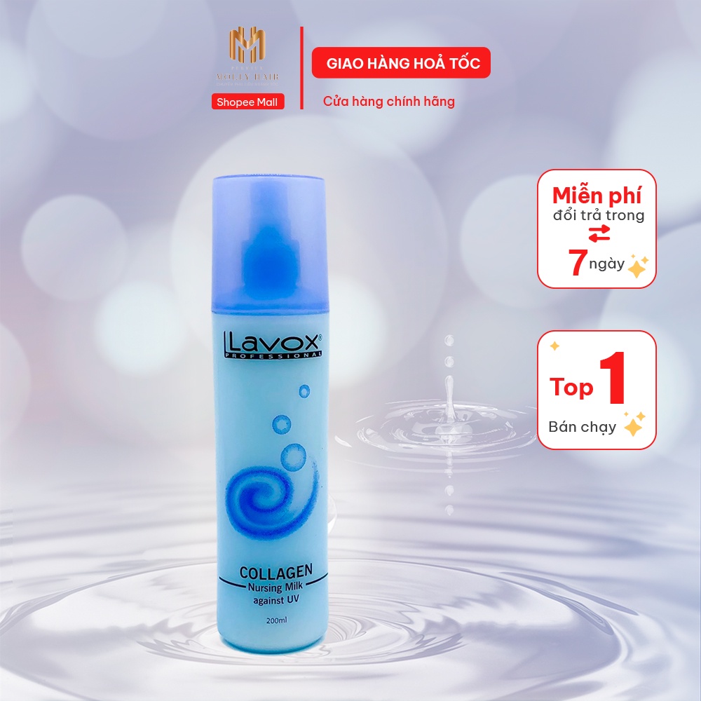 [ HÀNG TỐT] Sữa Dưỡng Collagen Chống Tia UV Siêu Bảo Vệ Tóc Lavox - 200ml