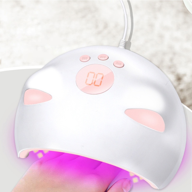 [Hàng mới về] Đèn LED UV sấy khô móng tay 60W USB cho sơn móng dạng gel