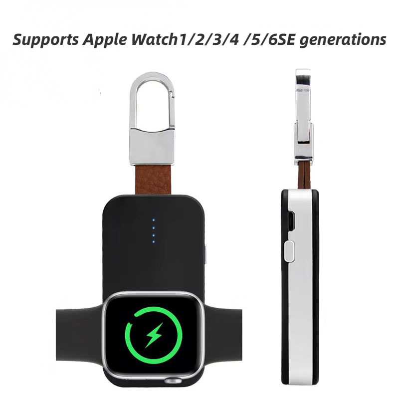 Sạc Dự Phòng Không Dây Có Móc Khóa Cho Đồng Hồ Thông Minh IWatch