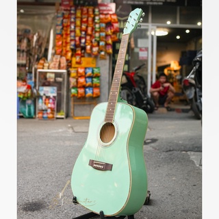 Đàn guitar acoustic Fenix xanh ngọc - tặng full phụ kiện 😇 guitar xanh ngọc 😇 guitar fenix