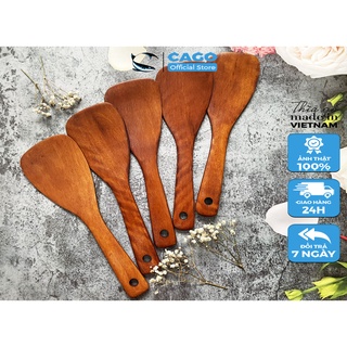 Muôi xới cơm bằng gỗ nhãn chống dính tốt hàng xuất khẩu cao cấp sơn bóng - hàng chính hãng CAGO
