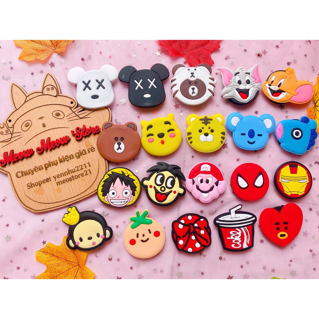❣️Ảnh Thật+Video❣️Được Chọn Mẫu- POPSOCKET Giá đỡ điện thoại-IRING POP silicon hoạt hình