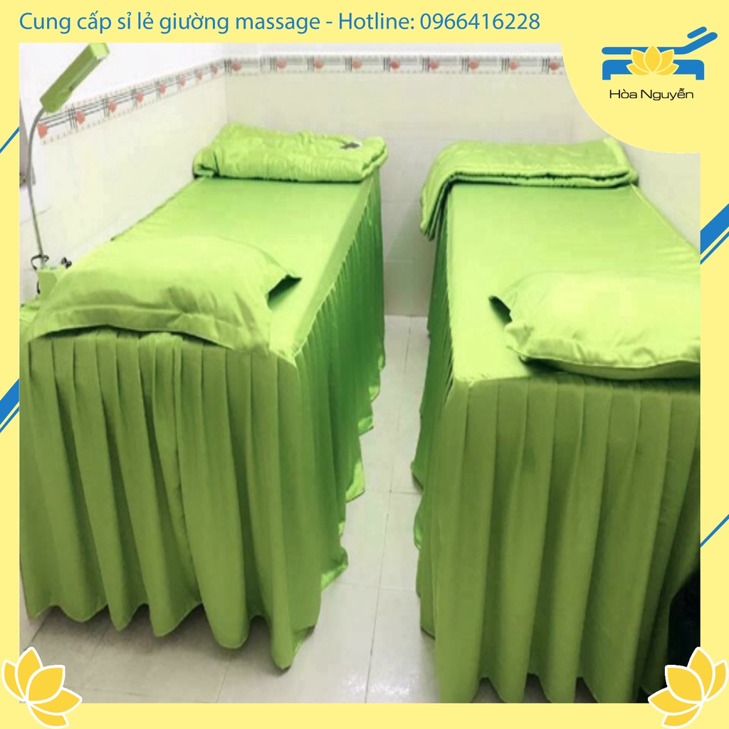 ❄ Gra giường spa & nối mi chất vải phi bóng siêu đẹp