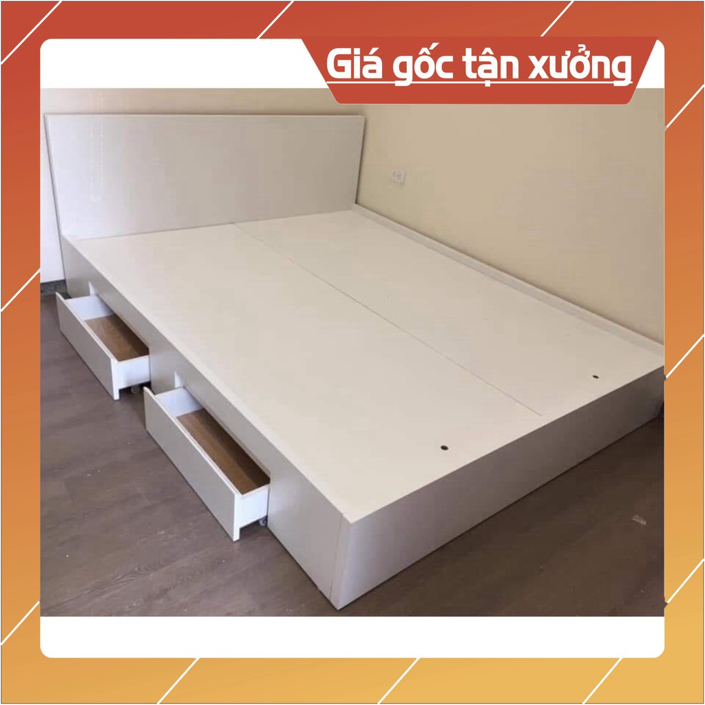 Giường Nhựa Đài Loan kích thước m6/m8/2m2 có ngăn kéo, chịu lực tốt, bền đẹp tiện lợi