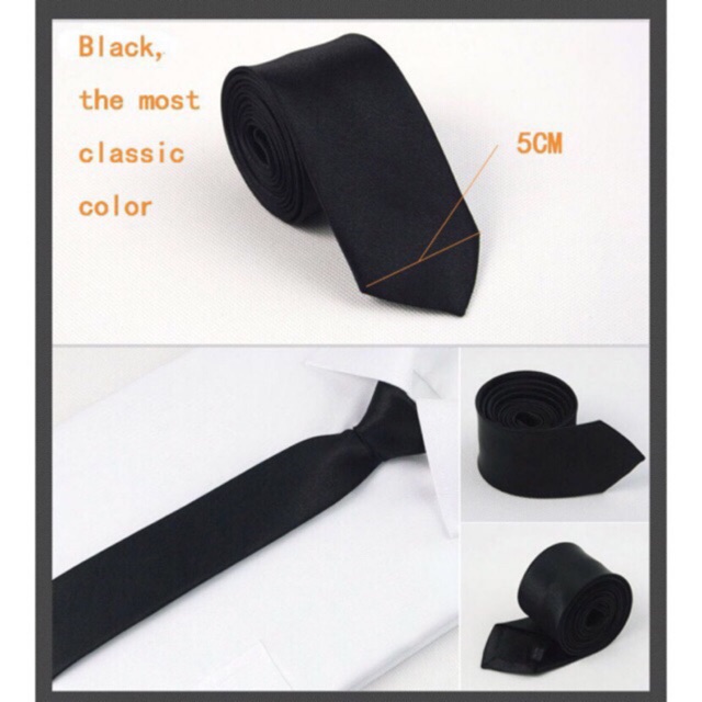 Cà vạt nam bản nhỏ 5cm - cavat học sinh sinh viên ( lẻ bằng sỉ )