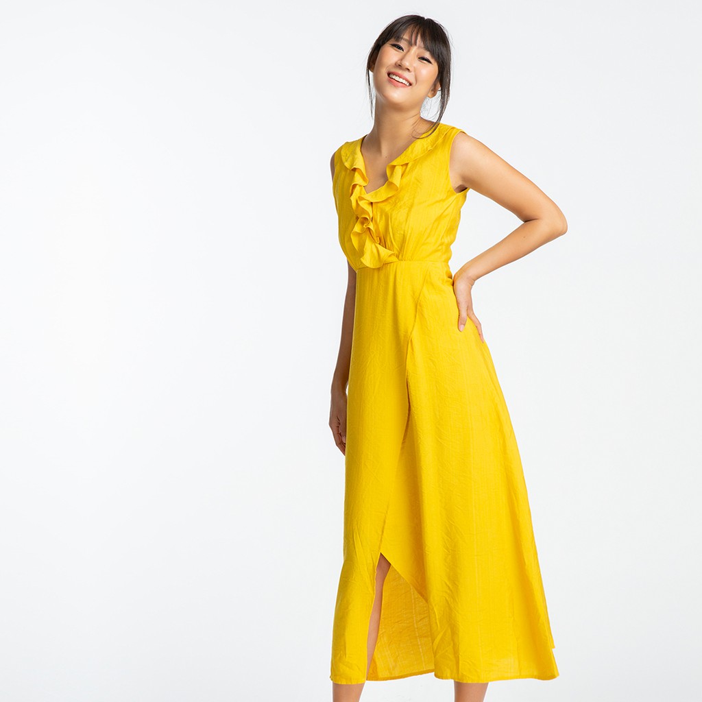 Đầm Maxi Hity DRE090 (Vàng Mù Tạt Mustard)