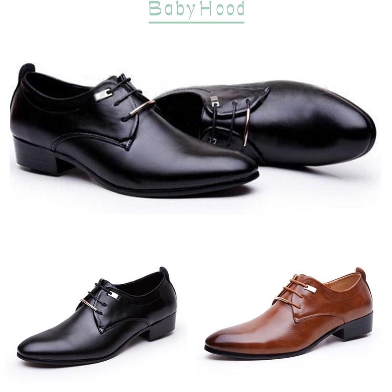 Giày tây chất liệu da PU cho nam tùy chọn màu sắc size 40-45
