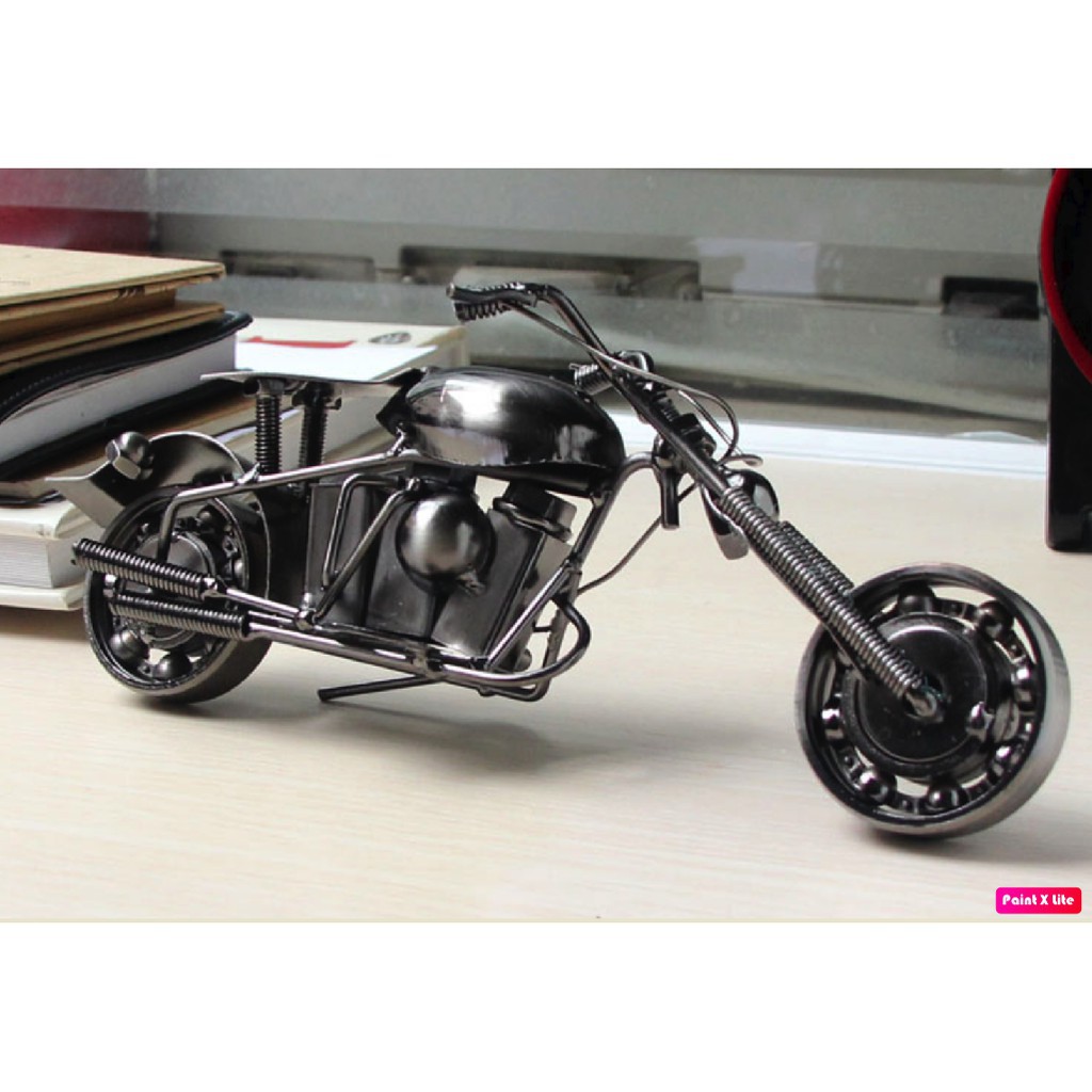 Mô hình M14 xe máy bằng đồng cỡ 24cm*11cm  trang trí