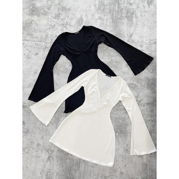 ĐẦM BODY TAY LOE CHẤT THUN GÂN