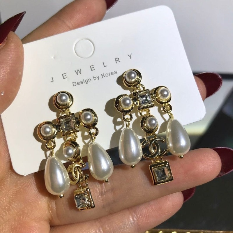 Khuyên Tai Ngọc Trai Sang Trọng Phong Cách Retro 1517