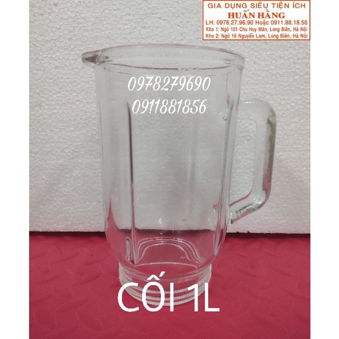 LY, Cối thủy tinh 1L máy xay sinh tố các hãng Sunhouse Big sun Gold sun Come.t Kangaro.o, ...