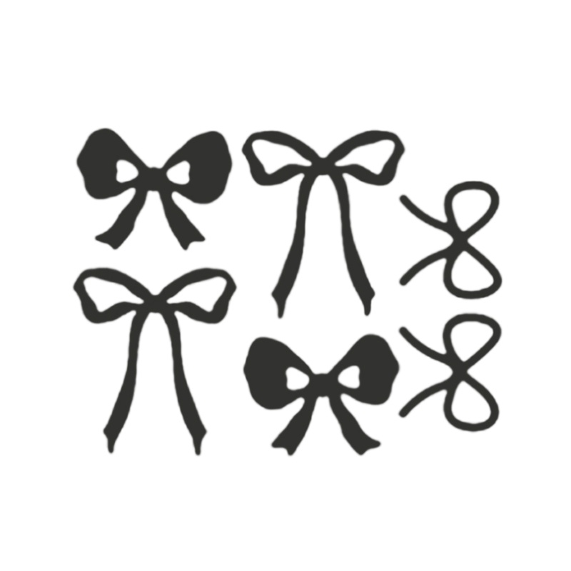 QQ Khuôn Cắt Giấy Kim Loại Hình Nơ Xinh Xắn