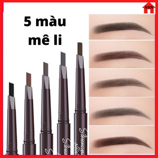 [RẺ ĐẸP] Chì Kẻ Mày, Bút Vẽ Lông Mày Chân Mày Không Thấm Nước, Mồ Hôi, Lâu Trôi Hàng Mới Nhất 5 Màu Đẹp