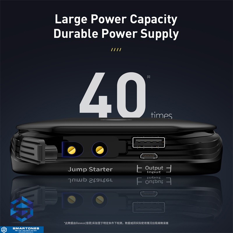 Bộ kích điện xe hơi khẩn cấp Baseus Super Energy tích hợp pin dự phòng 8000mAH giúp khởi động xe một cách dễ dàng