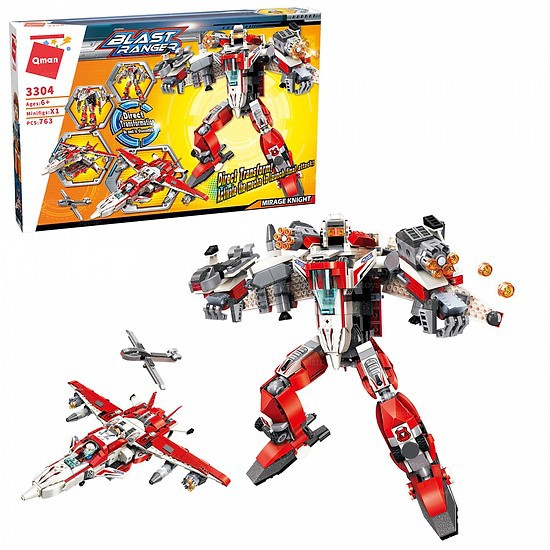 Xếp Hình Blast Ranger - Hiệp Sĩ Ảo Ảnh  (Qman 3304 - 763 Chi Tiết)