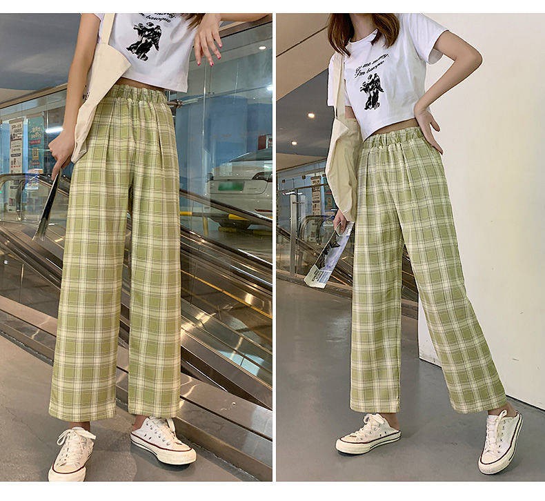 Quần Short Nữ Lưng Cao Ống Rộng Họa Tiết Caro Thời Trang Hè 2021 | BigBuy360 - bigbuy360.vn