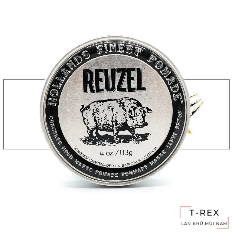 Sáp Vuốt Tóc Reuzel Concrete Hold Matte Pomade