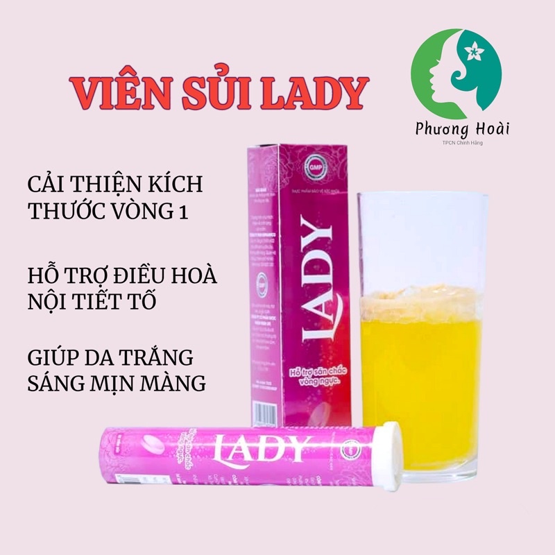 Viên Sủi Lady Bí Quyết Tăng Vòng 1 To Tròn Hiệu Quả (Chính hãng)