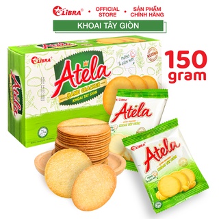 Bánh cracker khoai tây LIBRA đồ ăn vặt dinh dưỡng snack potato mặn giòn bánh Atela lễ tết hộp 150gr