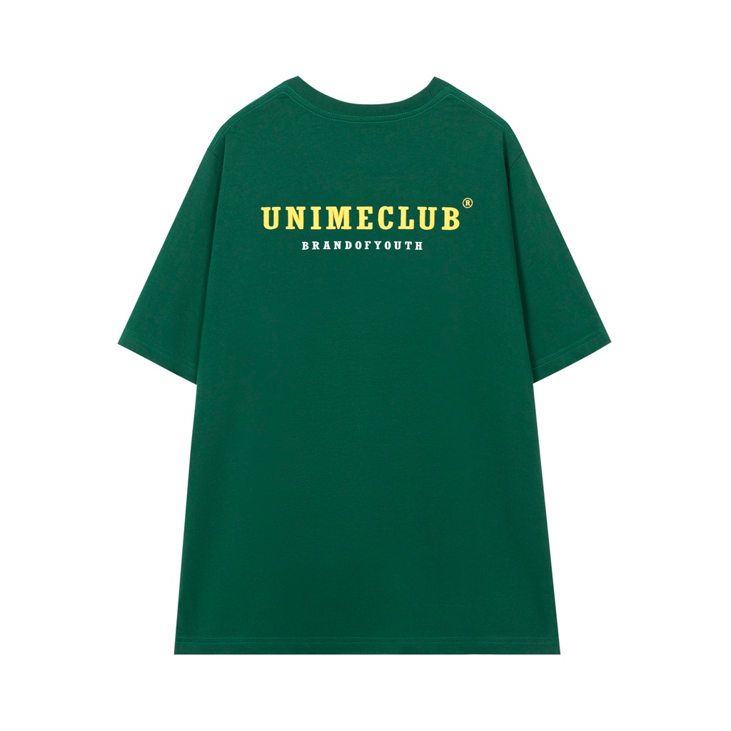 ÁO THUN NAM/NỮ UNIME BASIC LOGO - XANH LÁ
