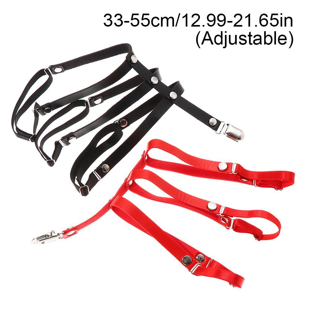 Đai Nịt Tất Đùi Bằng Da Pu Phong Cách Punk Cá Tính Cho Nữ